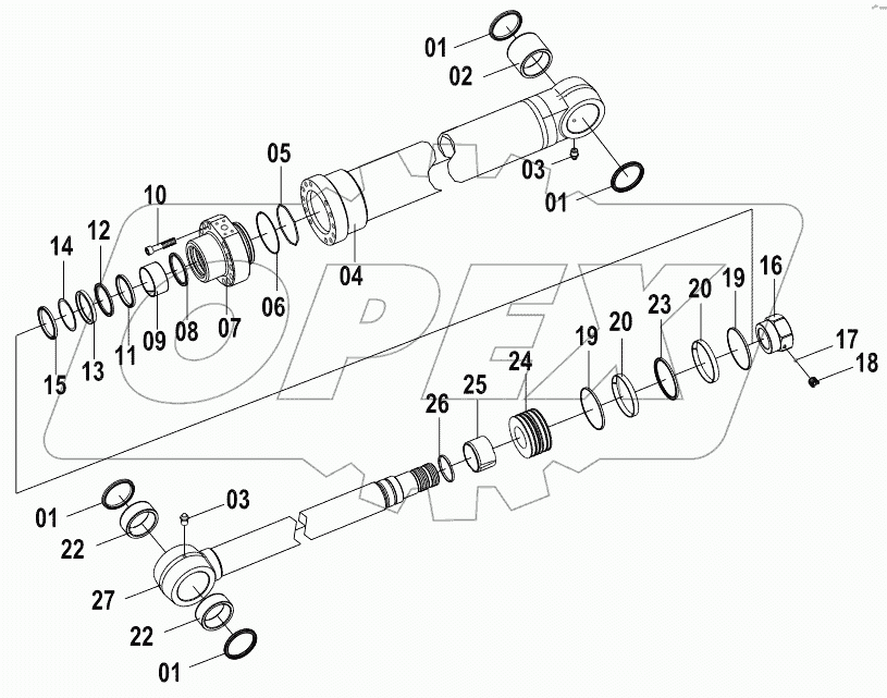  10C2443 BOOM CYLINDER-RH (B)