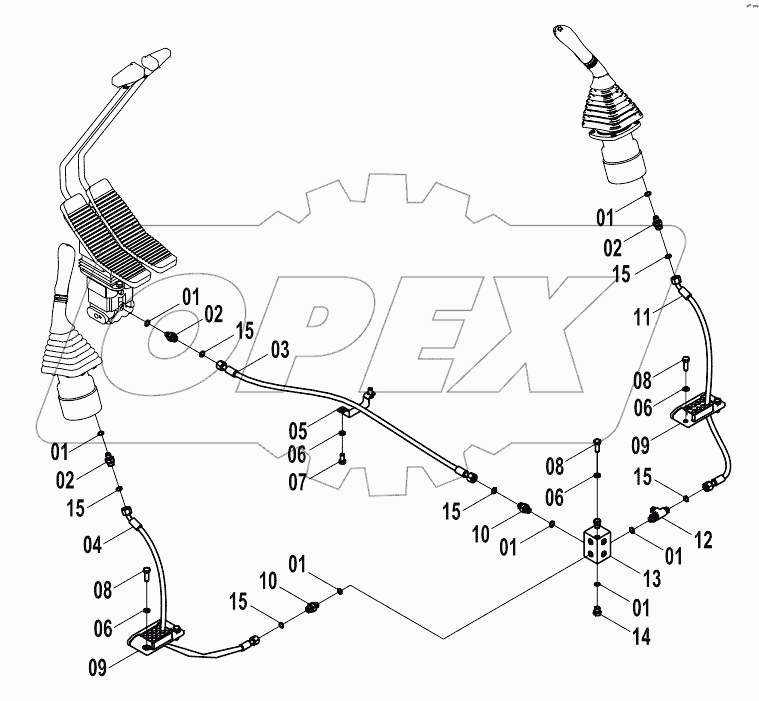  12E0164 PILOT HYDRAULIC SYSTEM (A)