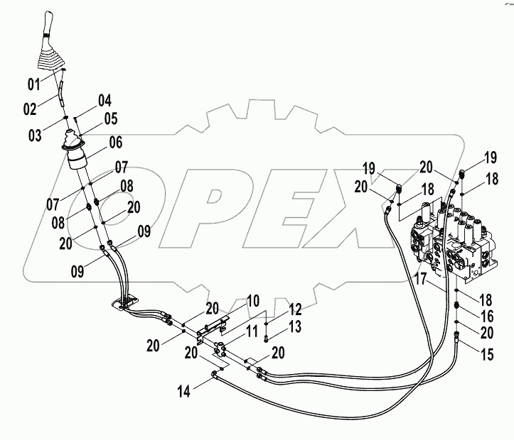  12E0164 PILOT HYDRAULIC SYSTEM (C)