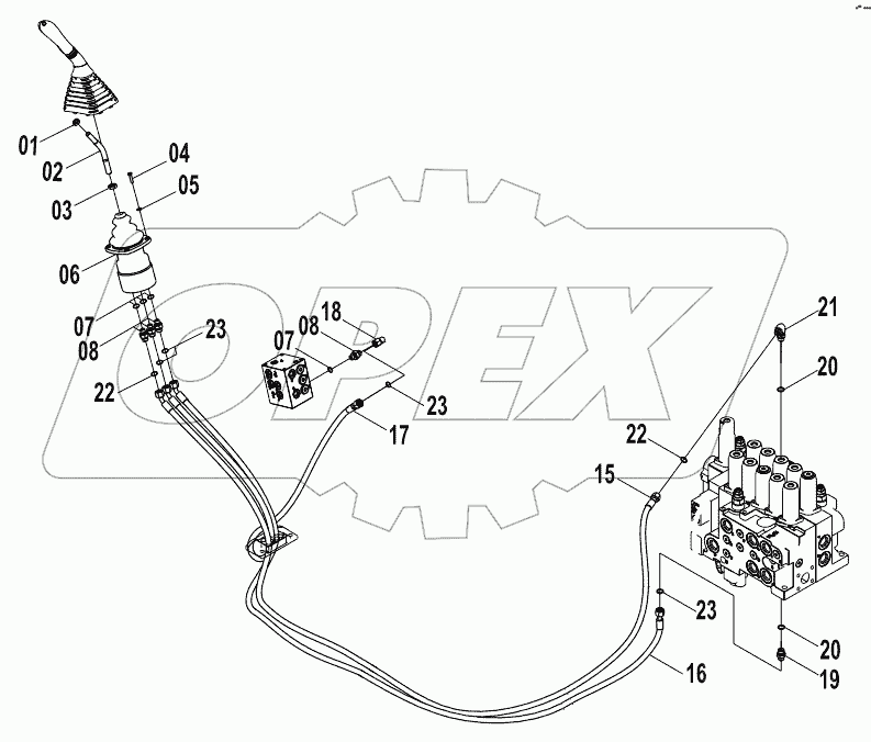  12E0164 PILOT HYDRAULIC SYSTEM (F)
