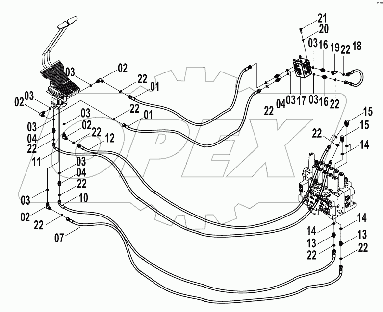  12E0164 PILOT HYDRAULIC SYSTEM (G)