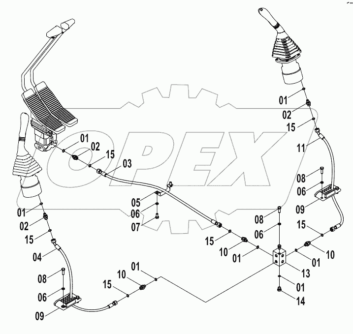  12E0287 PILOT HYDRAULIC SYSTEM (A)