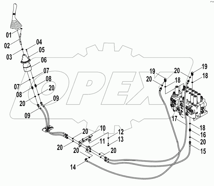  12E0287 PILOT HYDRAULIC SYSTEM (C)