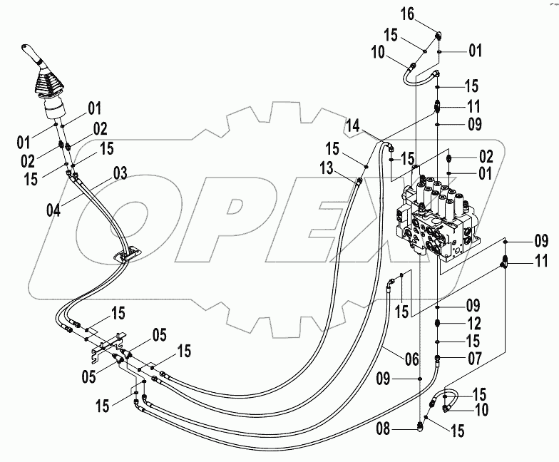  12E0287 PILOT HYDRAULIC SYSTEM (E)