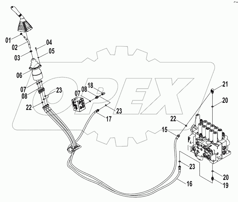 12E0287 PILOT HYDRAULIC SYSTEM (F)