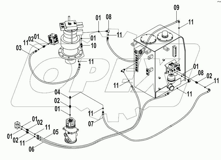  12E0287 PILOT HYDRAULIC SYSTEM (I)