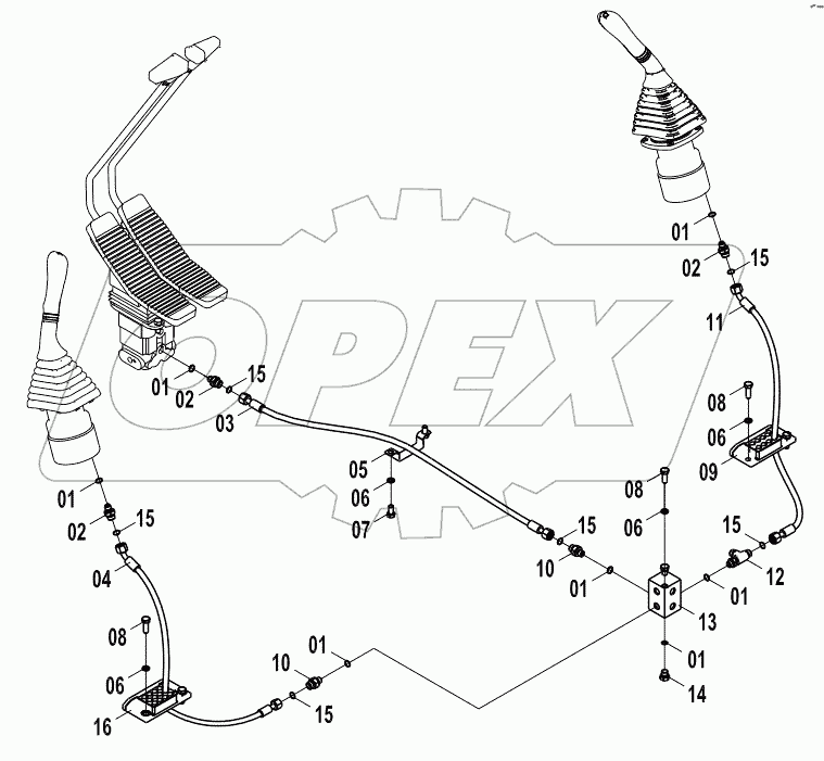  12E0187 PILOT HYDRAULIC SYSTEM (A)