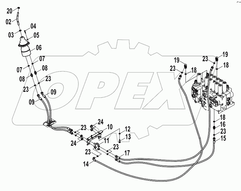  12E0187 PILOT HYDRAULIC SYSTEM (C)