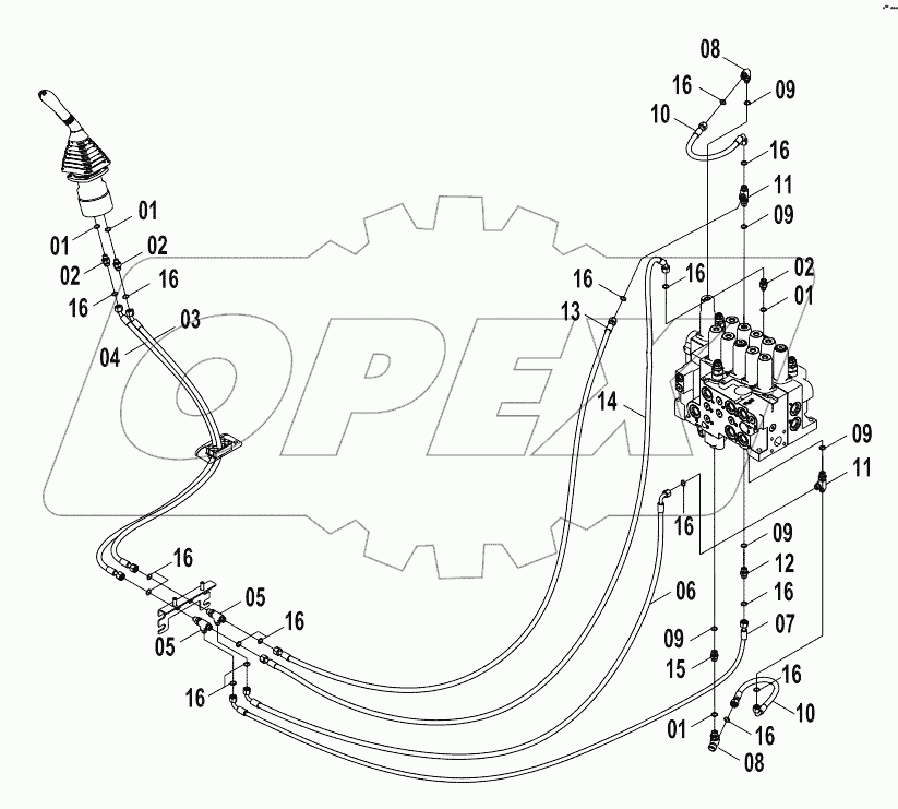  12E0187 PILOT HYDRAULIC SYSTEM (E)