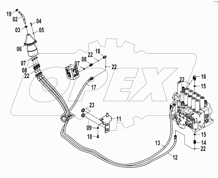  12E0187 PILOT HYDRAULIC SYSTEM (F)