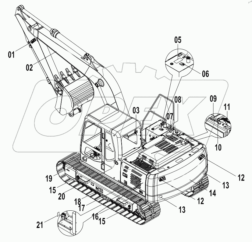  45E1153 001 DECAL GROUP