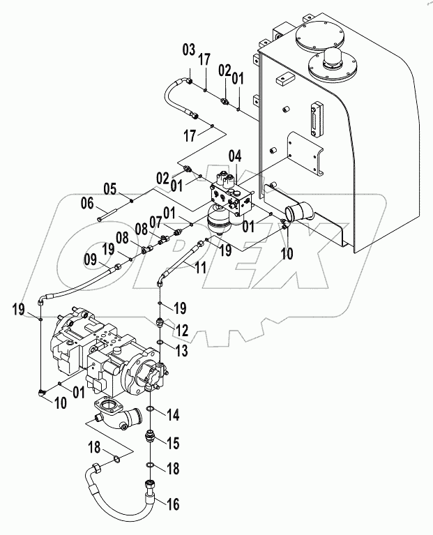  12EРћ237 PILOT HYDRAULIC SYSTEM (K)