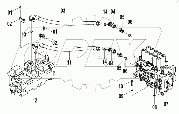  15E0665 MAIN HYDRAULIC SYSTEM (A)