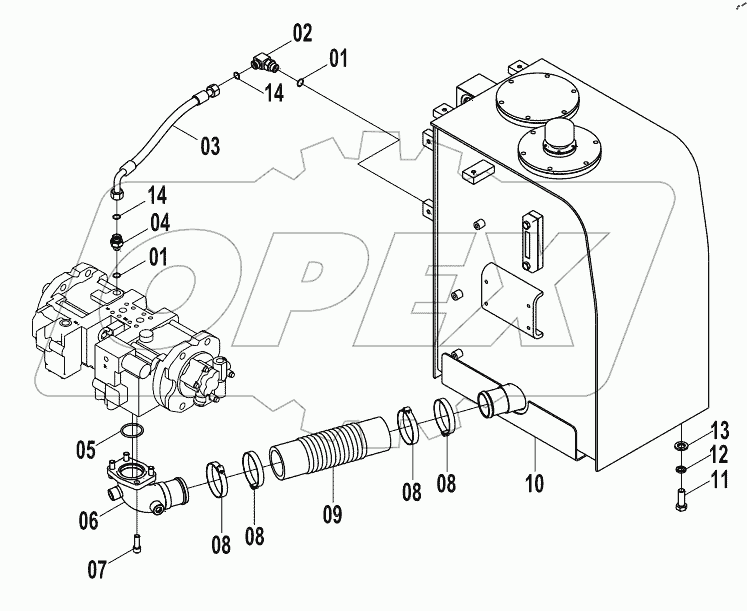  15E0665 MAIN HYDRAULIC SYSTEM (B)