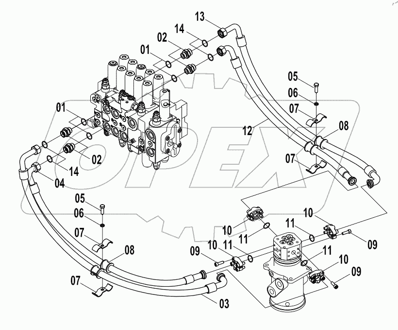  15E0665 MAIN HYDRAULIC SYSTEM (G)