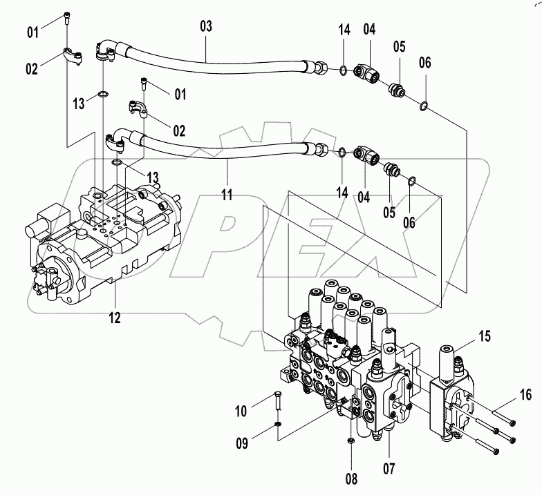  15E0817 MAIN HYDRAULIC SYSTEM (A)