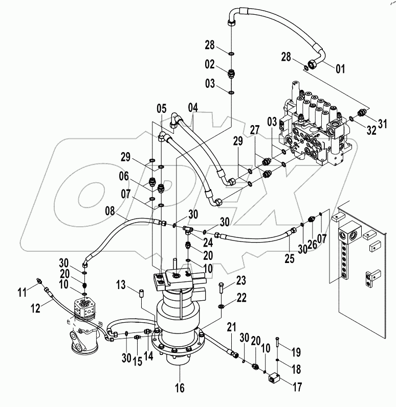  15E0817 MAIN HYDRAULIC SYSTEM (D)