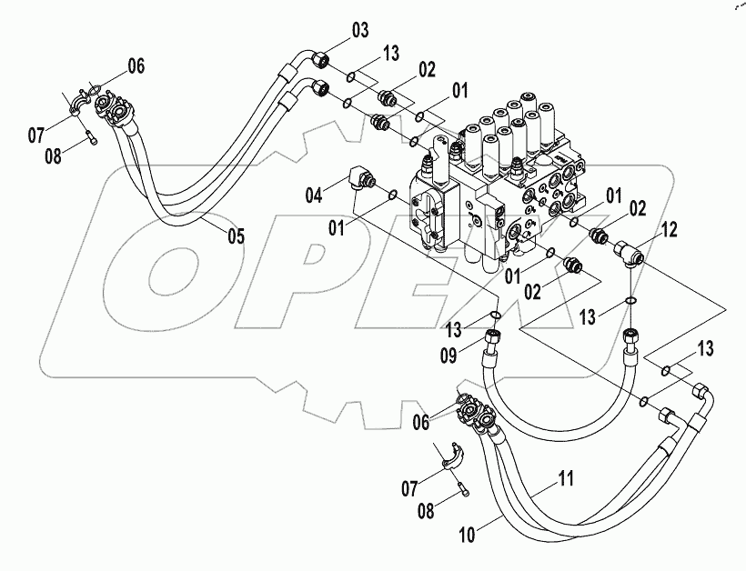  15E0817 MAIN HYDRAULIC SYSTEM (F)