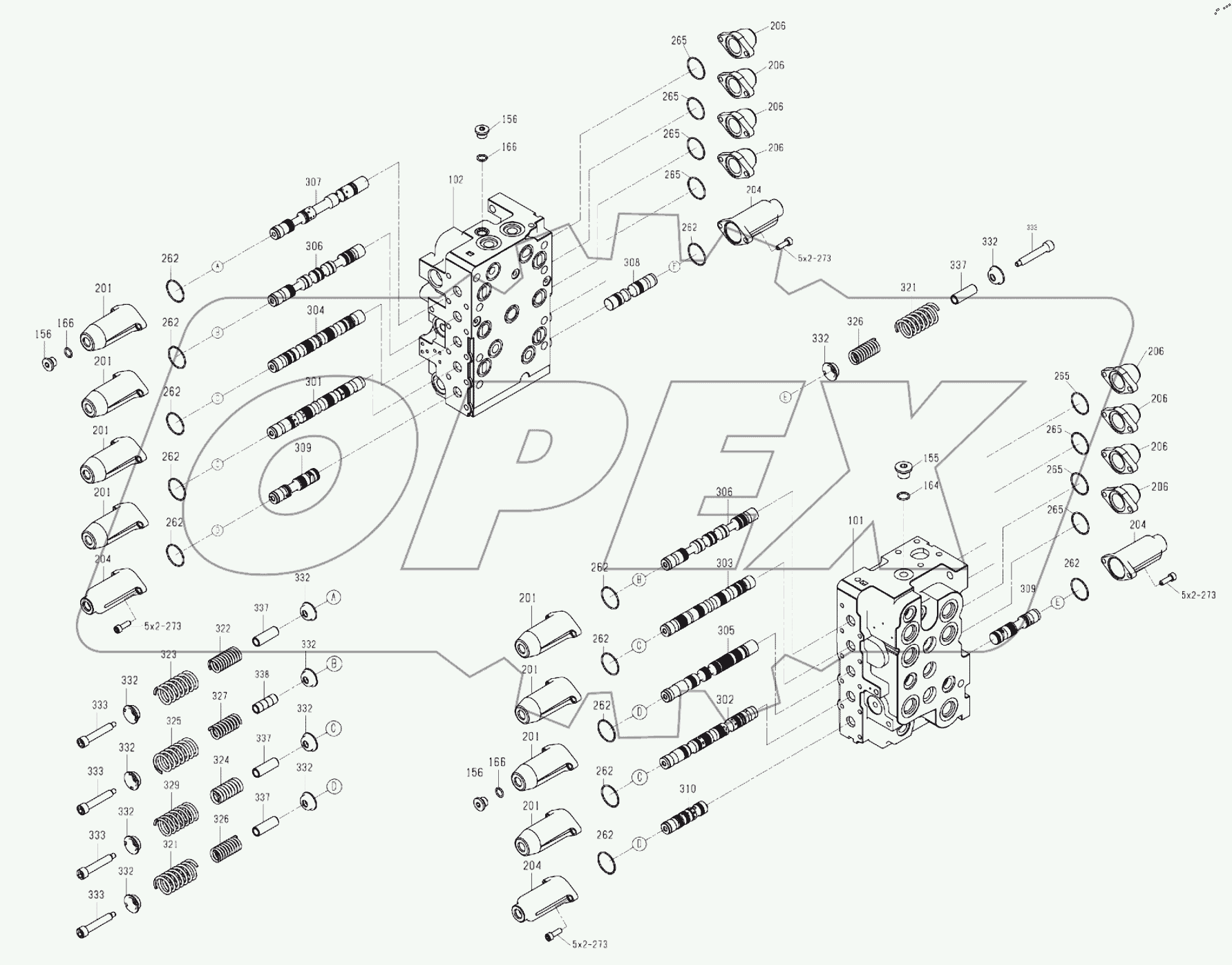  12C1735 000 MAIN CONTROL VALVE