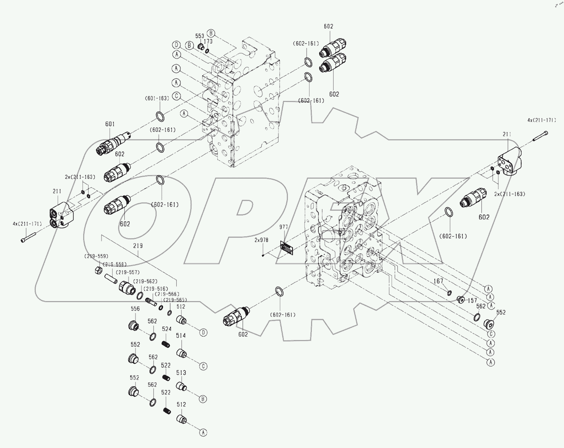  12C1735 000 MAIN CONTROL VALVE