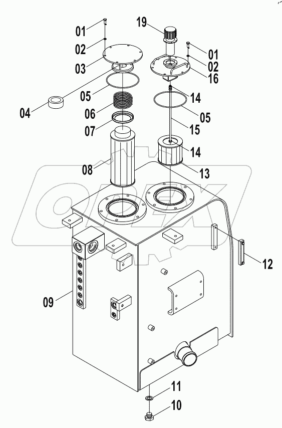  21C0429 001 HYDRAULIC OIL TANK