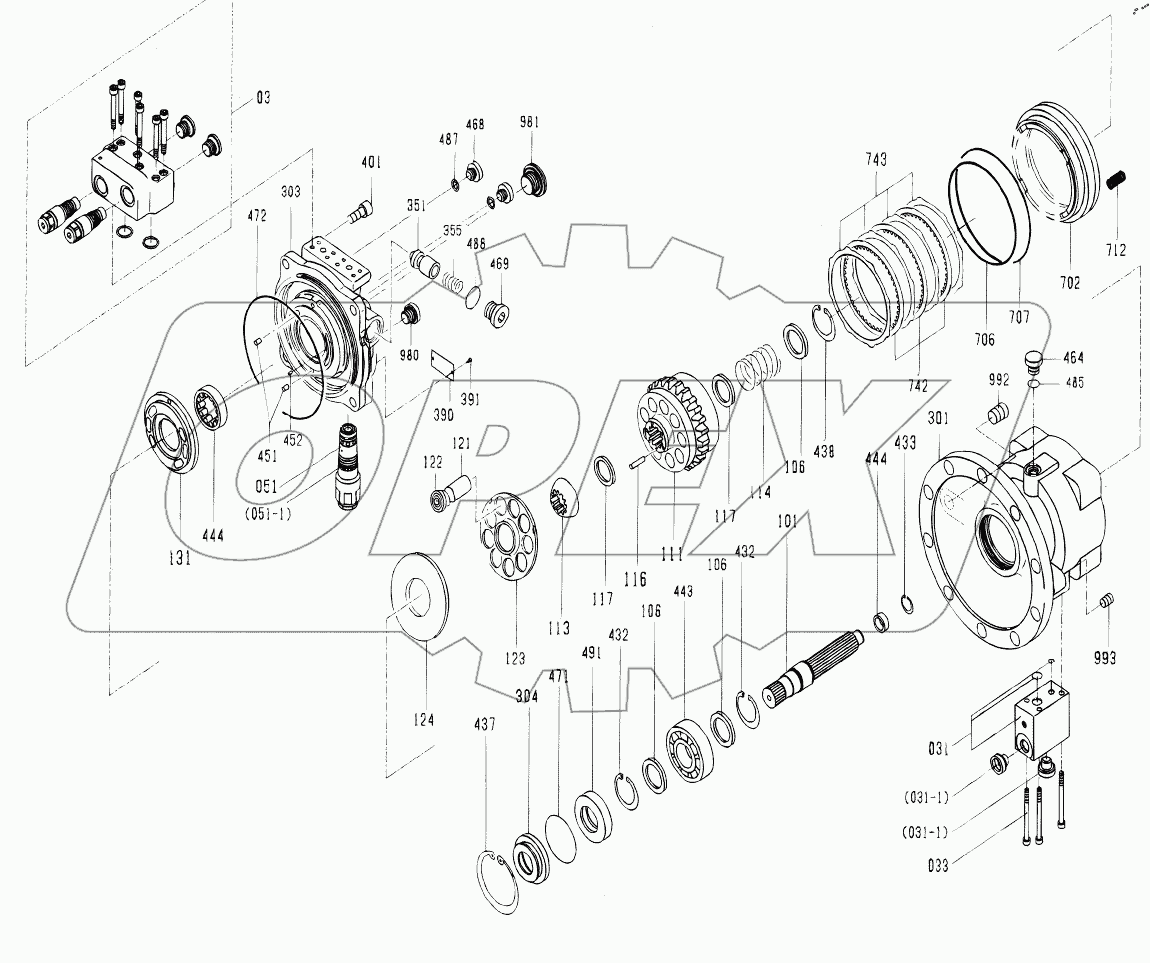  11C1191 000 SWING MOTOR