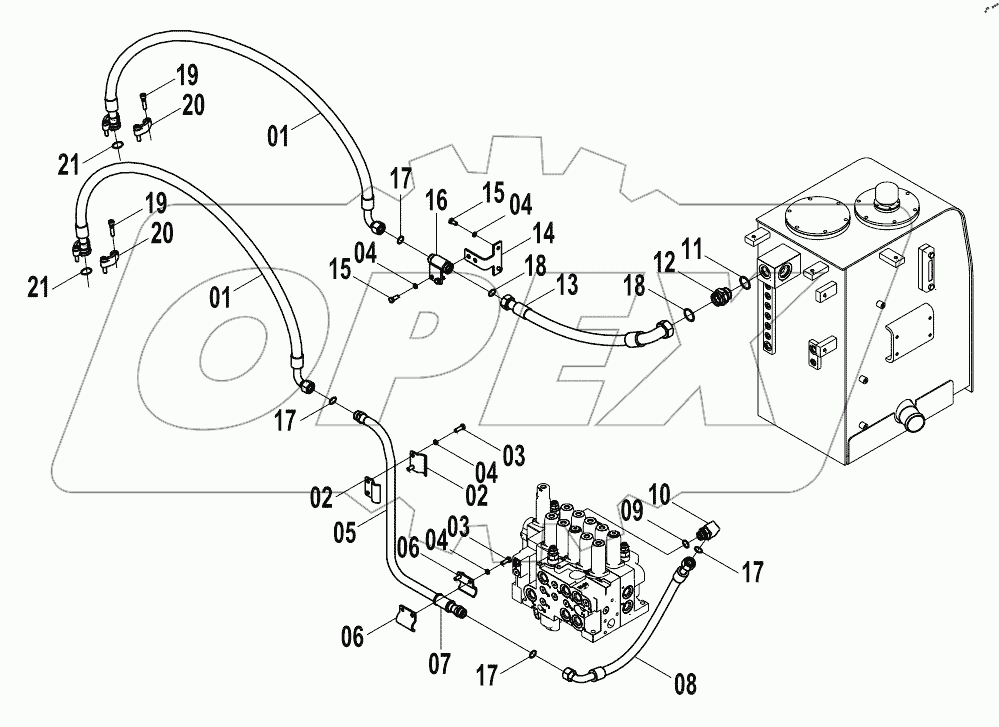  15E0697 004 ATTACHMENT PLATFORM LINES