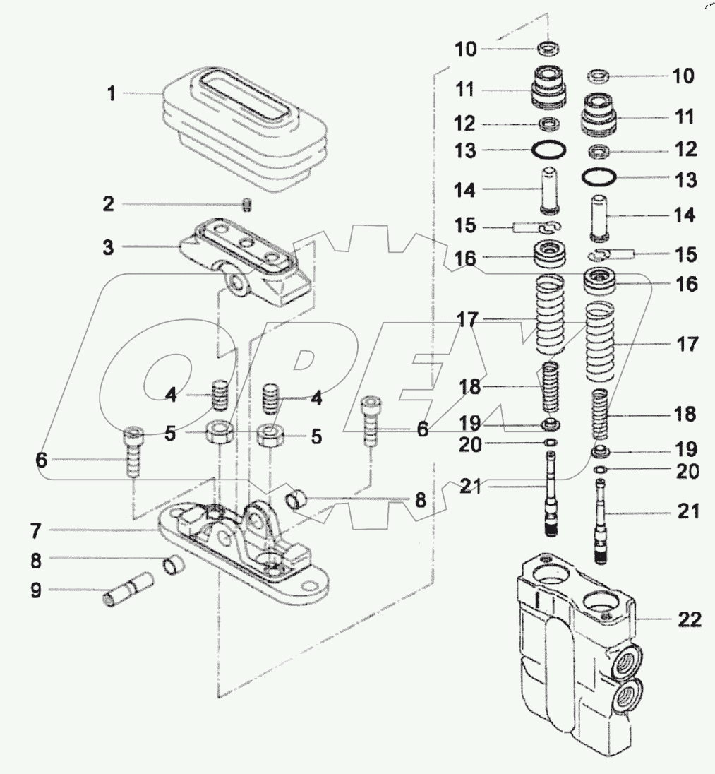  12C0256 001 FOOT PILOT VALVE