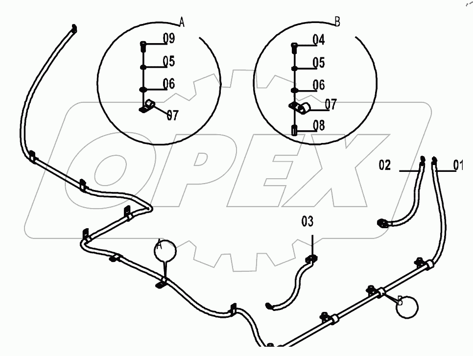  46C5542 FRAME WIRING AS (G)