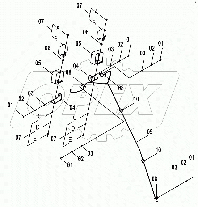  46C6347 FRAME WIRING AS (E)