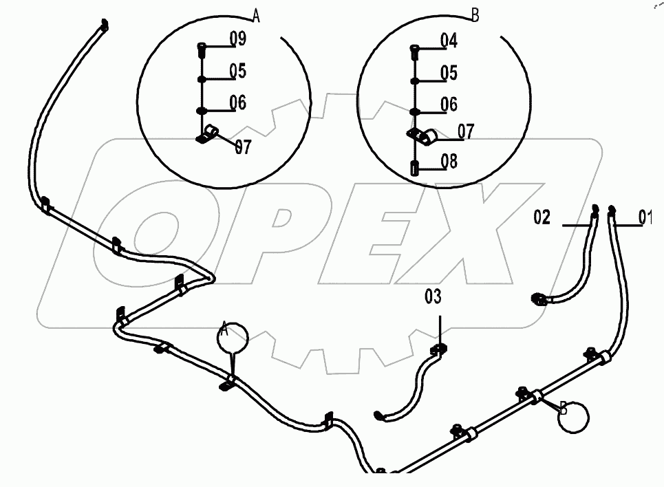  46C6347 FRAME WIRING AS (G)