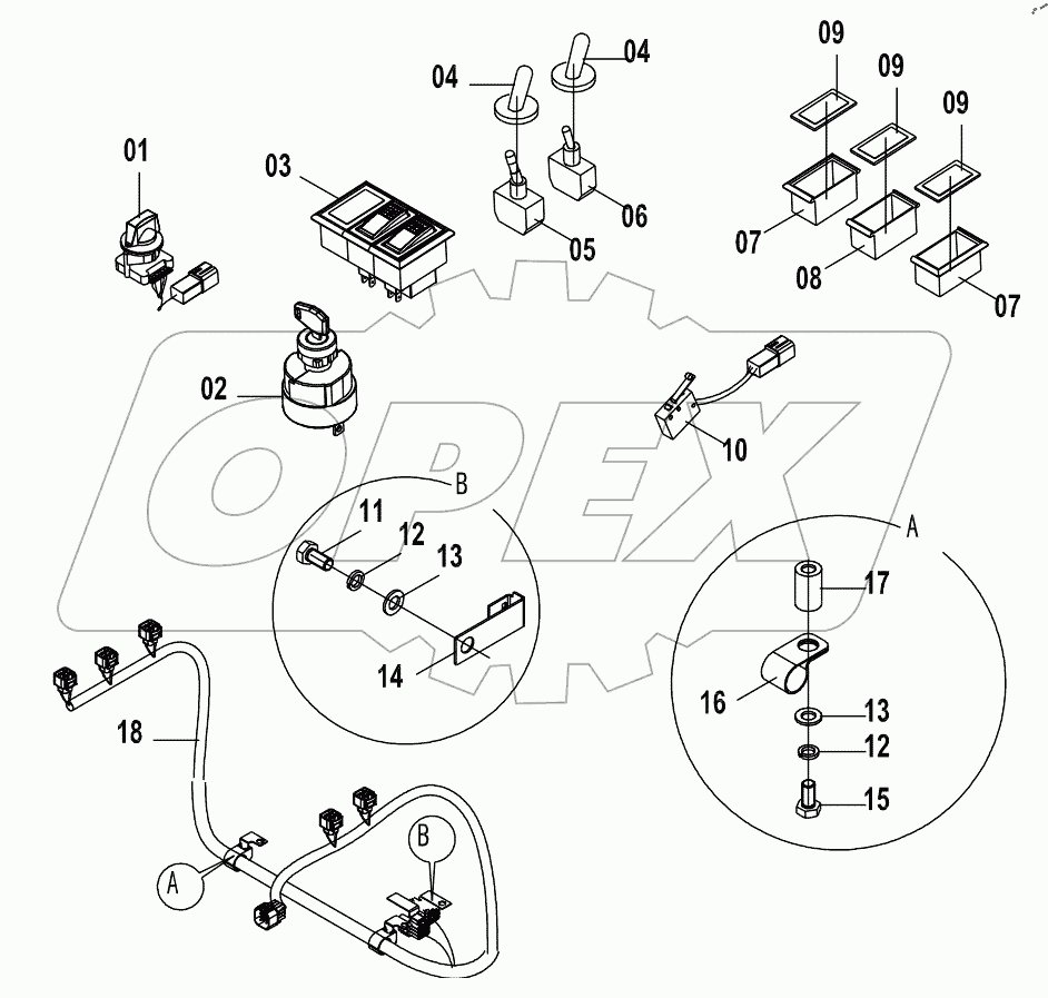  46C5545 001 FLOOR PLATE WIRING AS
