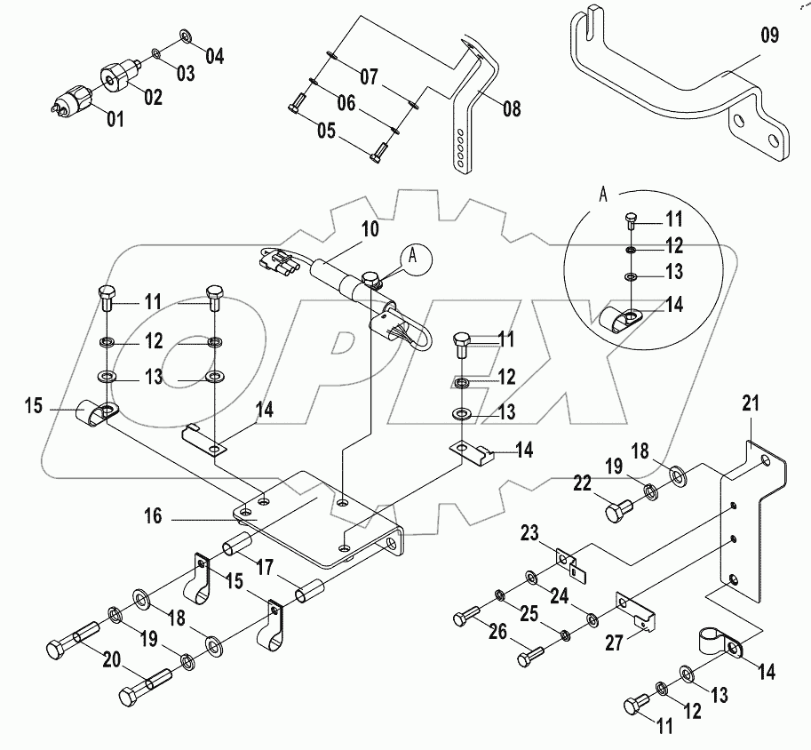  46C6894 ENGINE WIRING AS (A)