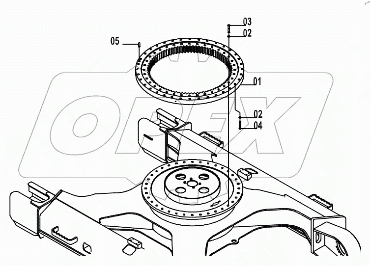  33E0110(B) SWING BEARING