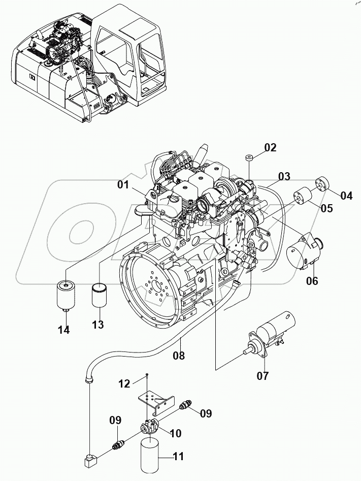  40C1588 003 DIESEL ENGINE
