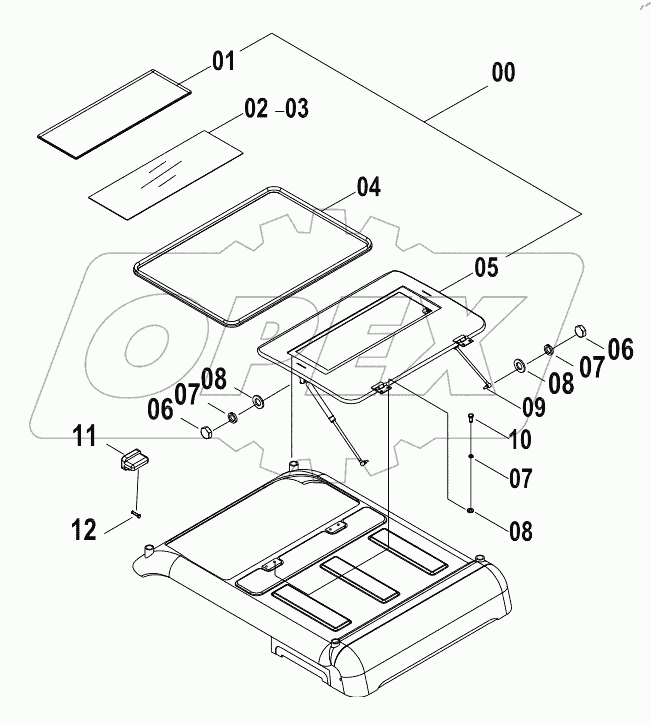  47C1498 CABIN ASSY (D)