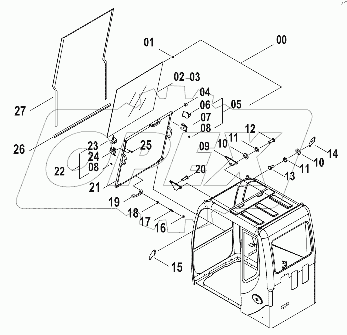  47C1498 CABIN ASSY (E)