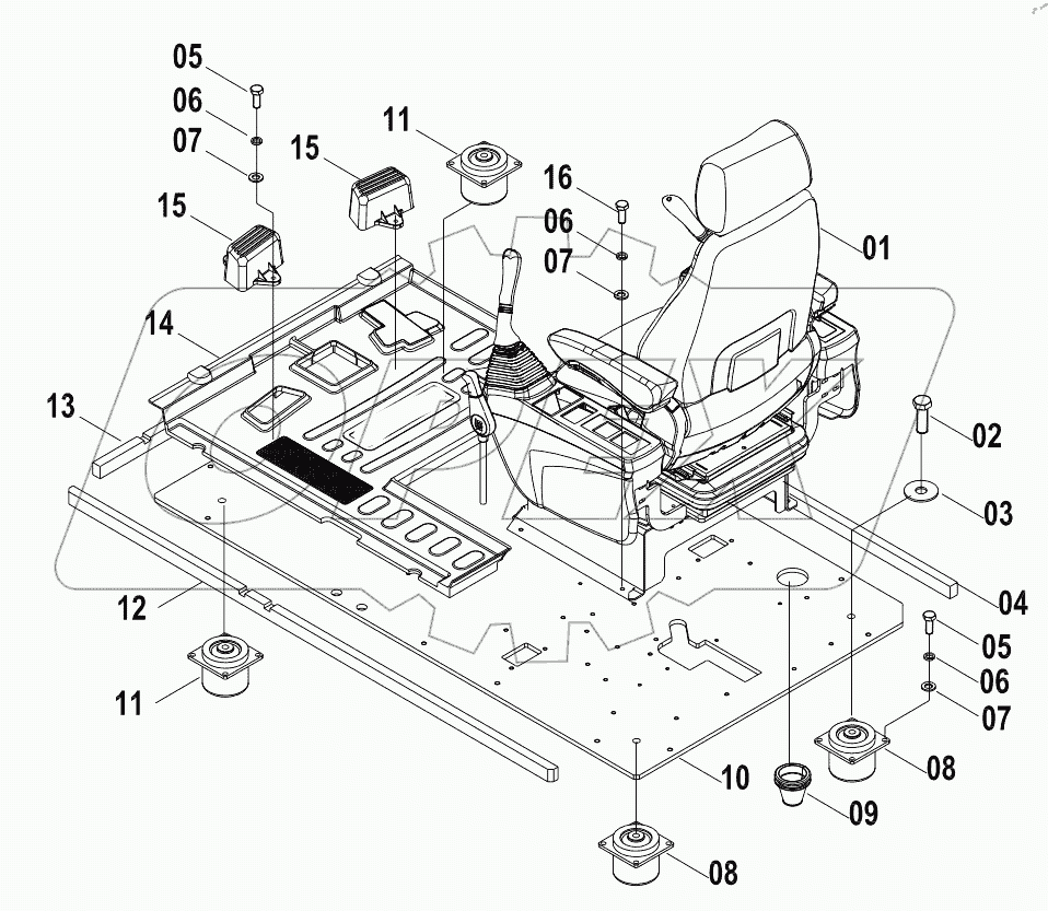  47C1316 003 FLOOR PLATE AS
