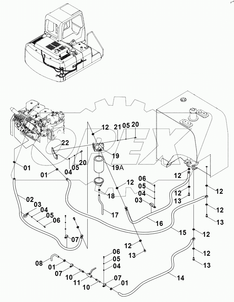  40C2108 FUEL LINES GP (A)