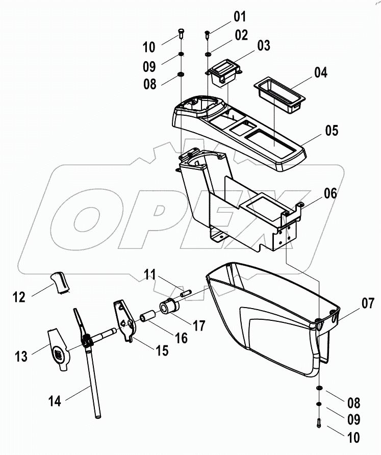  34C1388 001 CONSOLE AS-LH