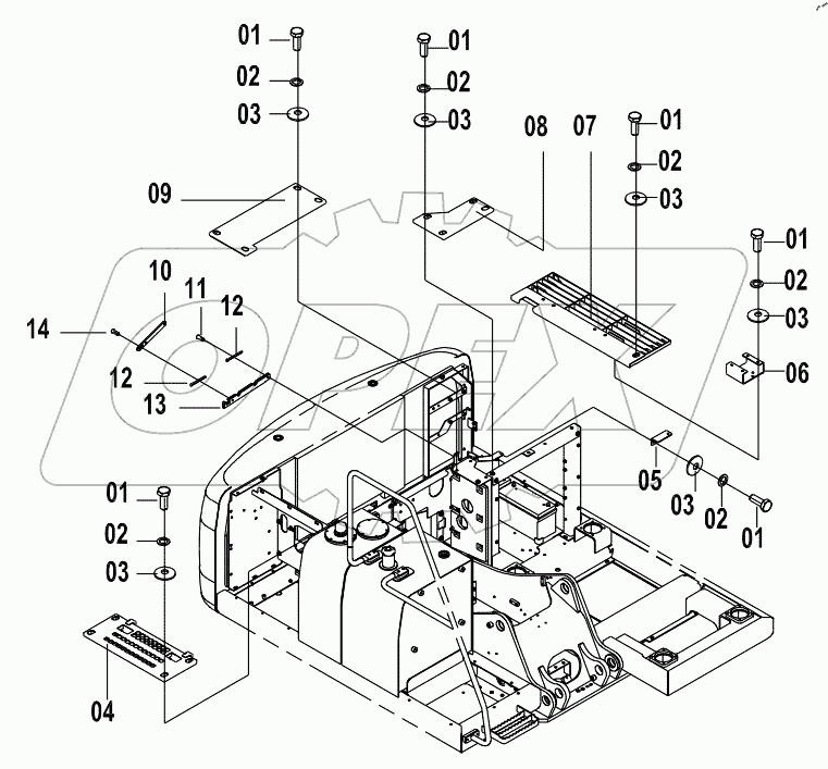  44E0357 ENGINE HOOD AS (B)