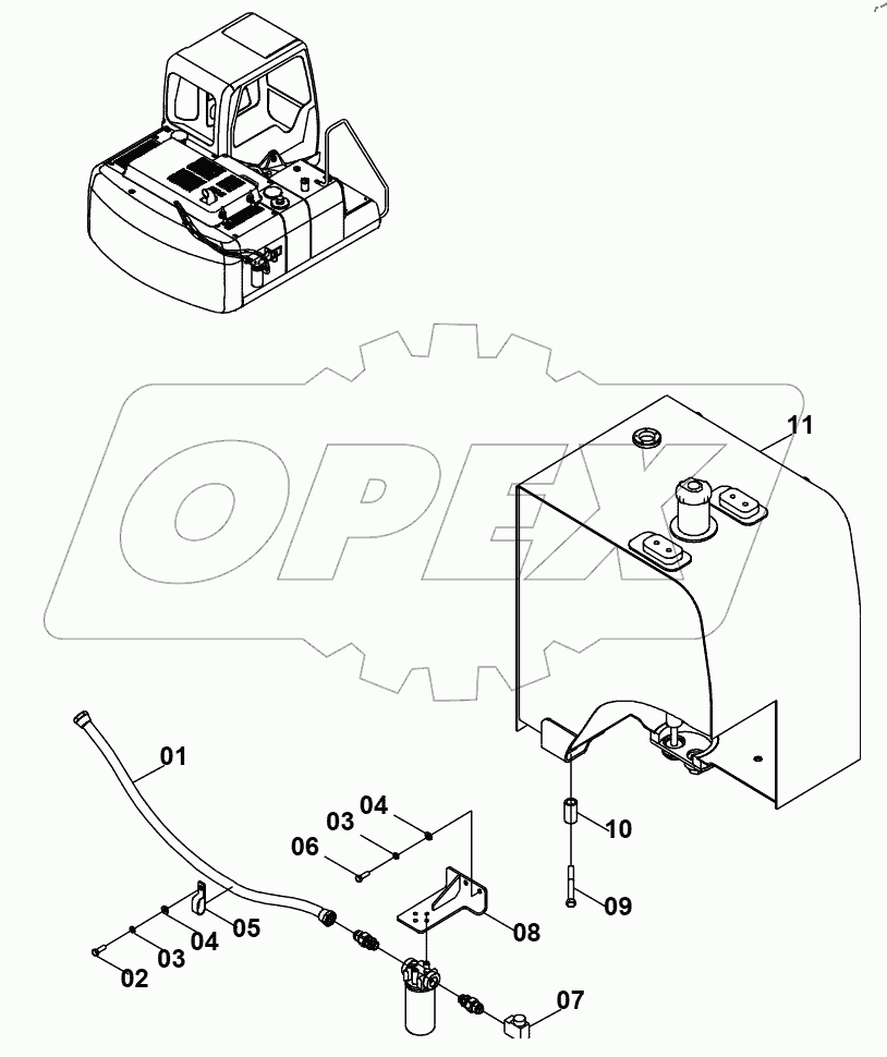  40C2108 FUEL LINES GP (B)