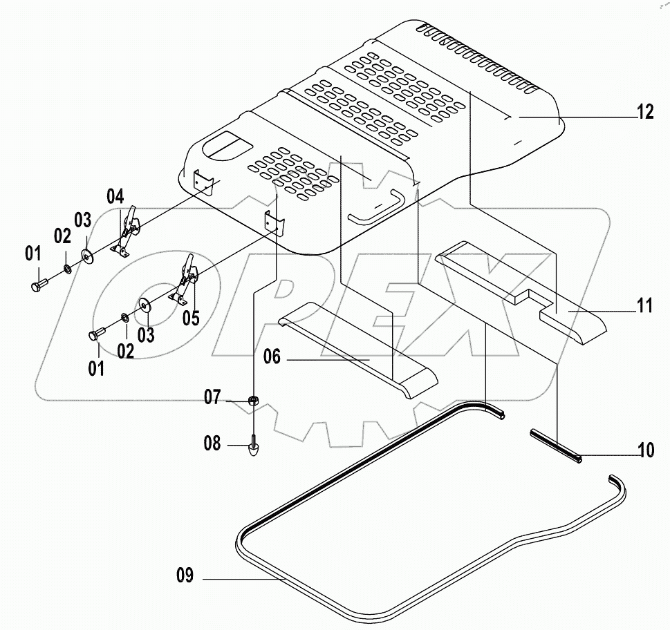  48C1244 002 ENGINE HOOD