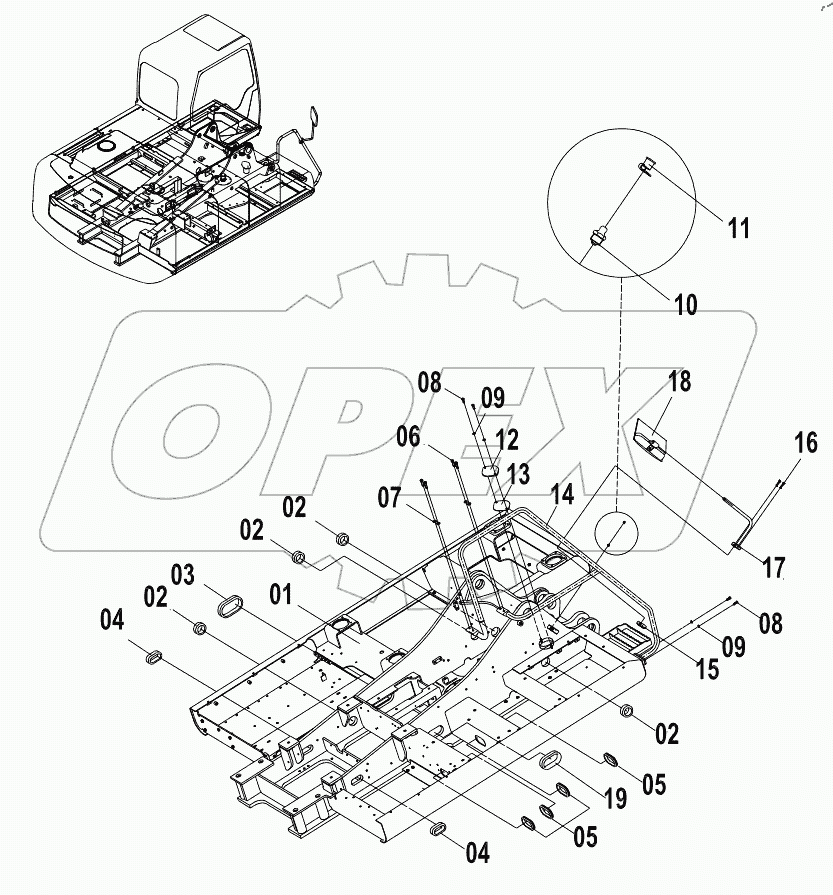  34E0101 003 REVOLVING FRAME AS
