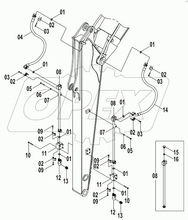  11E0604 ATTACHMENT WORK LINES (A)