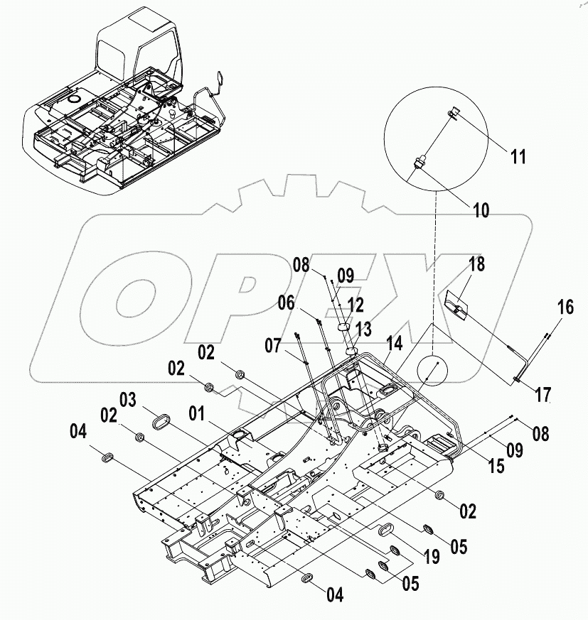  34E0133 000 REVOLVING FRAME AS