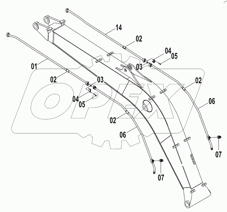  11E0604 ATTACHMENT WORK LINES (B)