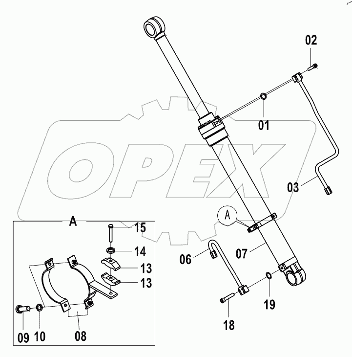  10C1482 001 BOOM CYLINDER AS-LH