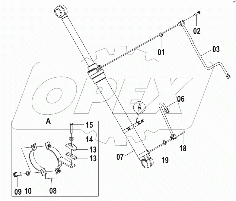  10C1483 001 BOOM CYLINDER AS-RH