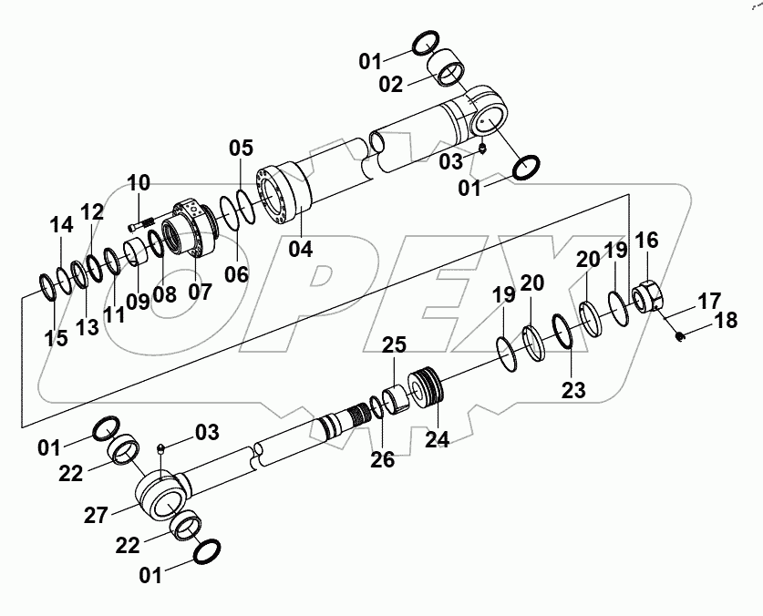  10C1183 000 BOOM CYLINDER